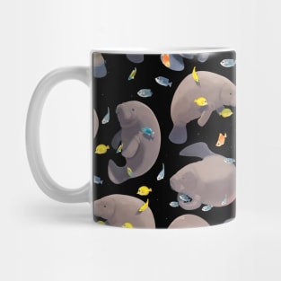 All-Over Adorable Manatee Print Mug